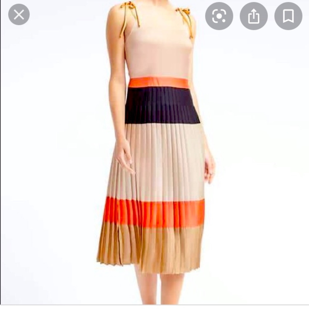 Color block midi dress